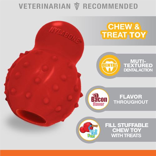 Nylabone Strong Chew Cone Stuffable Chew Toy for Dogs - Small