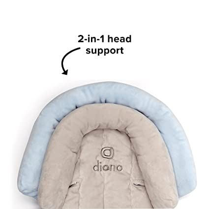 Diono Cuddle Soft 2-in-1 Baby Head Neck Body Support Pillow for Newborn Baby Super Soft Car Seat Insert Cushion