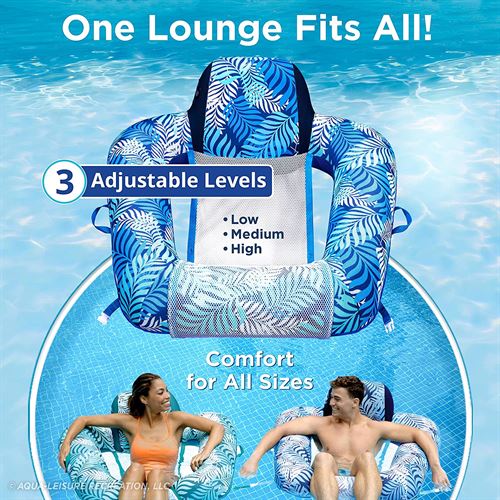 Aqua Zero Gravity Pool Chair Float – Inflatable, Heavy-Duty Adult Pool Chair