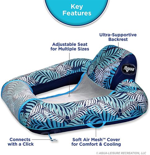 Aqua Zero Gravity Pool Chair Float – Inflatable, Heavy-Duty Adult Pool Chair