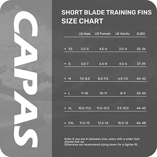 CAPAS Swim Training Fins Comfortable Silicone Lap Swimming Floating Flippers Short Blade Build Leg Strength