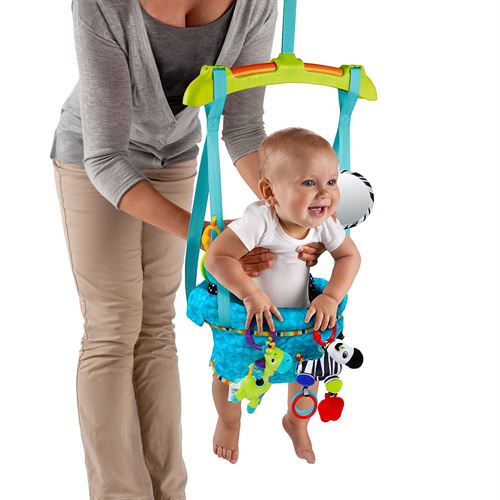 Bright Starts Bounce 'N Spring Deluxe Door Jumper with Take-Along Toys +6 months