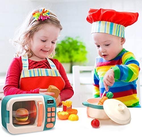 CUTE STONE Microwave Toys Kitchen Play Set