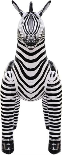 Jet Creations Zebra Inflatable Plush Stuffed Animal