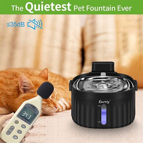 Kastty Battery Operated Cat Water Fountains, Pet Water Fountain Infrared Sensored