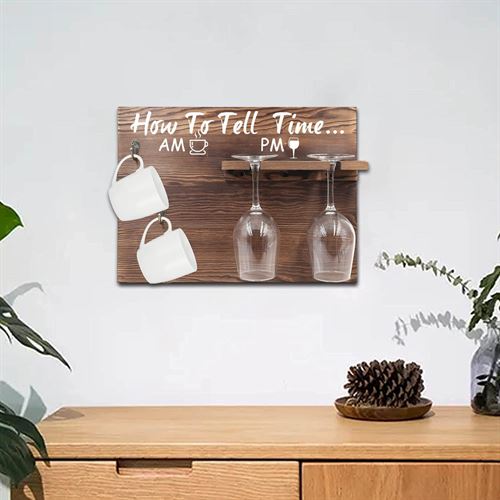 Preciser How to Tell Time AM PM Coffee and Juice Wooden Sign