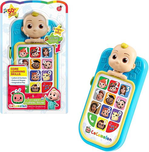 CoComelon JJ’s First Learning Toy Phone for Kids with Lights