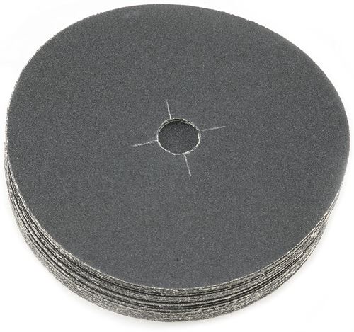 Sungold Abrasives 87506 80 Grit Black Silicon Carbide Heavyweight Paper Edge Sanding Discs (50/Box) 7 in. x 7/8 in. Centerhole