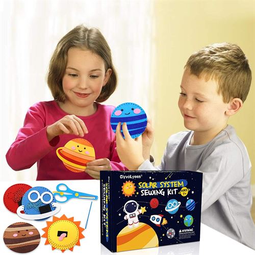 CiyvoLyeen Space Sewing Kit for Kids Solar System DIY Activity Kids