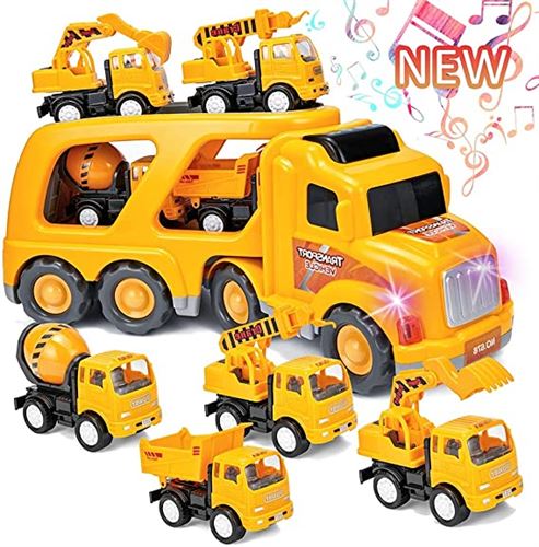 Construction Vehicles Transport Truck Carrier Toy