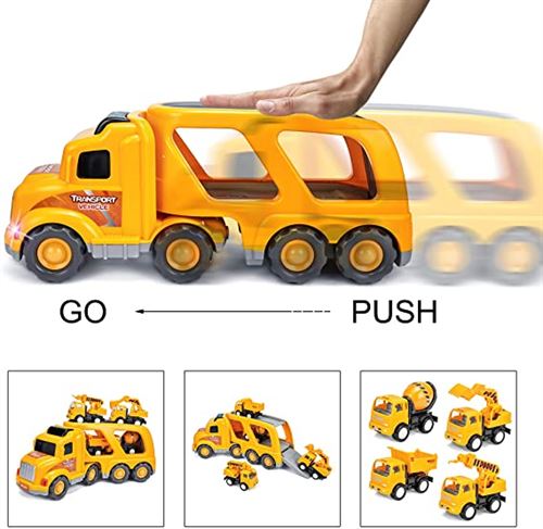 Construction Vehicles Transport Truck Carrier Toy