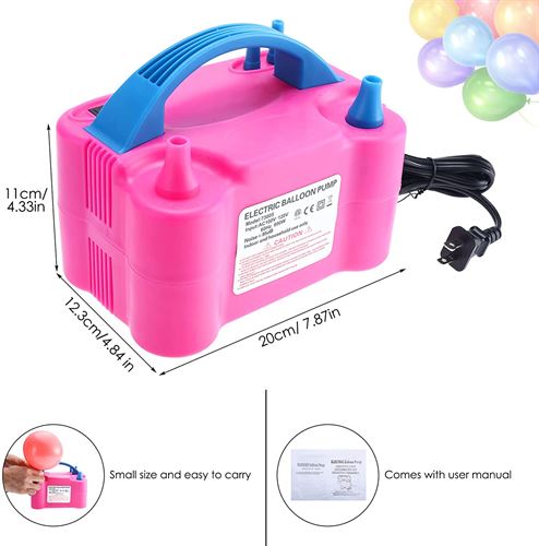 AC Portable Electric Balloon Pump Air Blower 600W / 120V