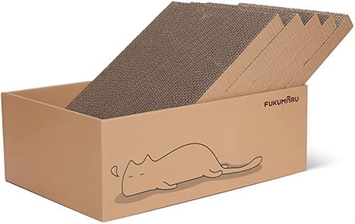 FUKUMARU Cat Scratcher Cardboard 5 PCS with Box