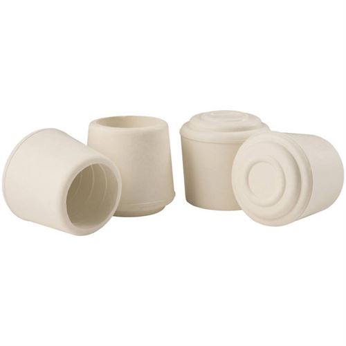 Soft Touch 4441295N 1/2" White Rubber Tips 4-Piece Set