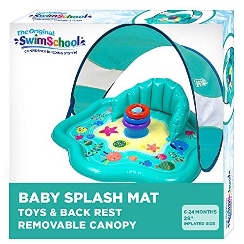SwimSchool Beach Biy Splash Mat with Canopy