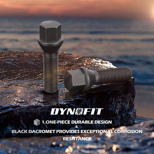 DYNOFIT 20Pcs 12x1.5 Extended Lug Bolts for Z3 Z4 Roadster Z8 3 Series E30 36 46 8 series and More