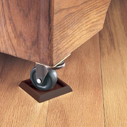 SoftTouch 4653395N Furniture Caster Cups Square for Carpet or Durable Hard Floors