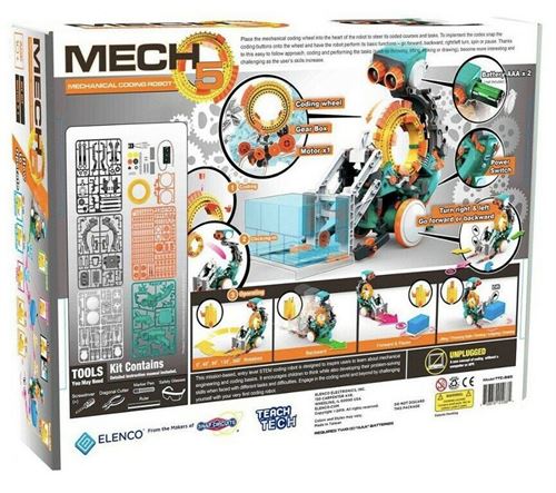 Elenco TEACH TECH™ Mech5 Programmable Mechanical Robot Coding Kit TTC-895