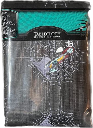 The Nightmare Before Christmas Decorative Tablecloth Peva Plastic w Flannel Backing