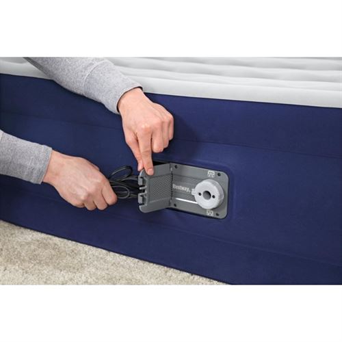 Bestway Tritech 15" Air Mattress Antimicrobial Coating with Built-in AC Pump 120 Volts