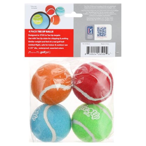 PGA Tour Tee Up Multicolor Golf Balls 4 Pack