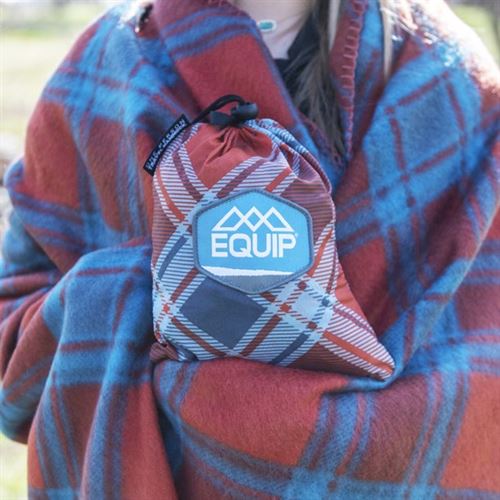 EQUIP Bundle Nylon 1 Person Hammock, Fleece Blanket, Pillow
