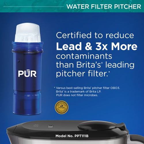 PUR PLUS 11 Cup Pitcher Filtration System