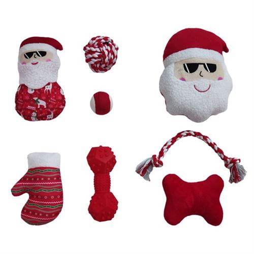 Toy for dogs red color - 8 pieces