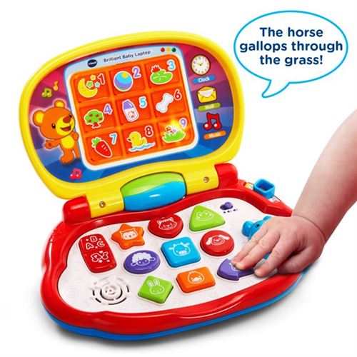 VTech Brilliant Baby Laptop Teaches Colors, Shapes, Animals and Music