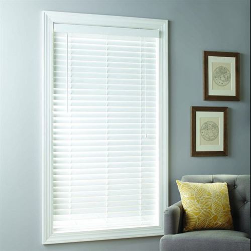 Better Homes & Gardens 2-inch Cordless Faux Wood Blinds, White