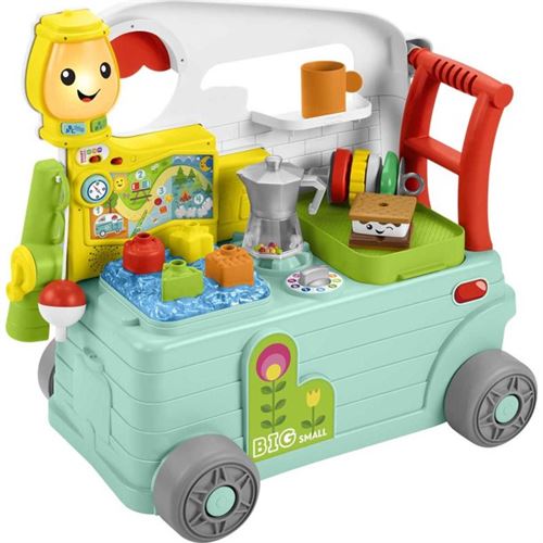 Fisher-Price Laugh & Learn 3-in-1 On-the-Go Camper Walker & Activity Center