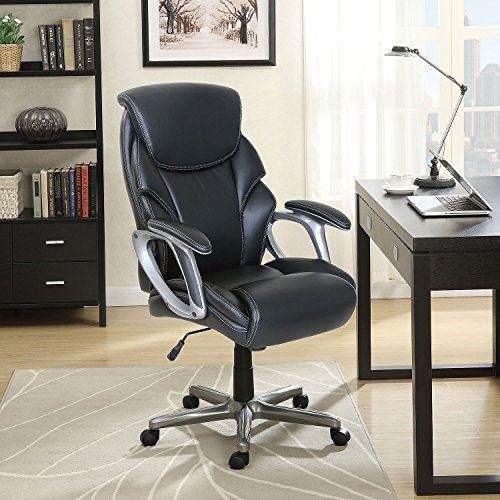 Serta Manager's Faux Leather Office Chair - Black