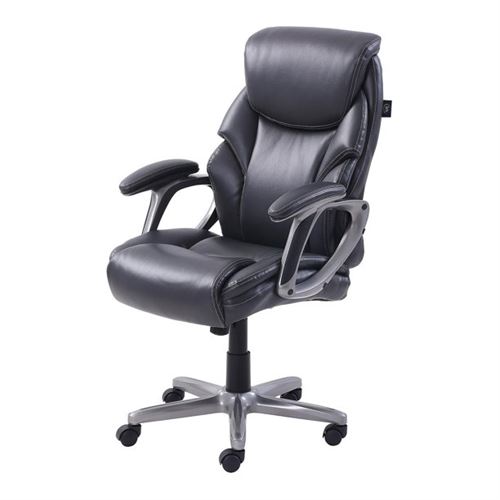 Serta Manager's Faux Leather Office Chair - Black