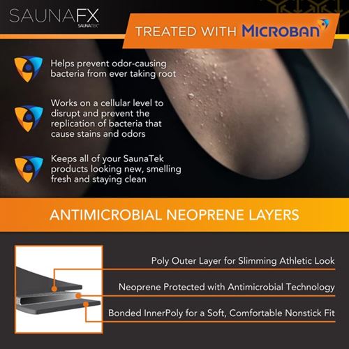 SaunaFX Women's Slimming Neoprene Sauna Vest with Microban Antimicrobial Product Protection