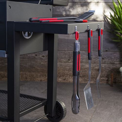 Expert Grill Stainless Steel Soft Grip BBQ Grill Tool Set, 10-Piece