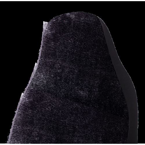Auto Drive 2 Piece Seat Covers High Back Fur Polyester Black, Universal Fit