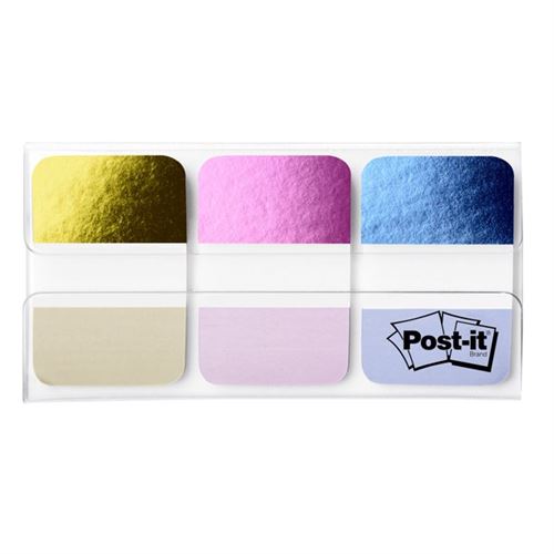 Post-it 36ct Foil Tabs - Iridescent Colors  0.40 × 0.60 cm