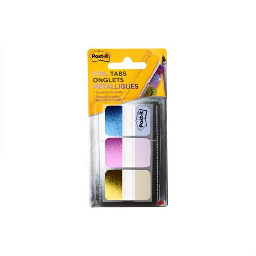 Post-it 36ct Foil Tabs - Iridescent Colors  0.40 × 0.60 cm