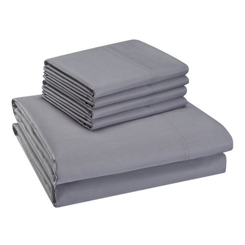 Silver King Cotton Rich Satin Bed Sheet Set
