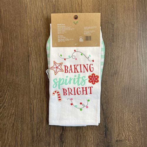 Cuisinart Pot Holder & Kitchen Towel Set Gingerbread House Baking Spirits Bright