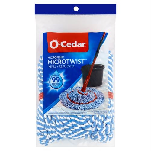 O-Cedar MicroTwist™ Microfiber Mop Refill, Machine Washable and Reusable Mop