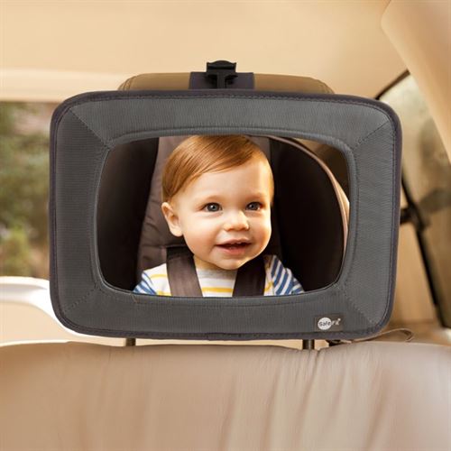 SafeFit Baby Wide View Auto Mirror for Car Seat, Baby Car Mirror, Crash-Tested and Shatter Resistant