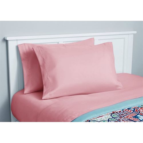 Mainstays Pink and Teal Medallion 8 Piece Bed in a Bag Comforter Set With Sheets, Full