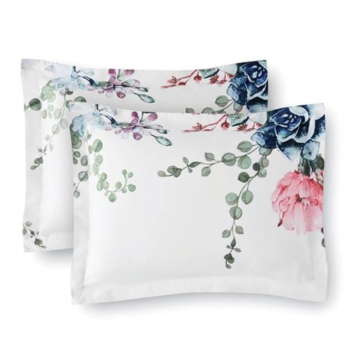 Mainstays White Floral 10 Piece Bed in a Bag Comforter Set with Sheets, Full