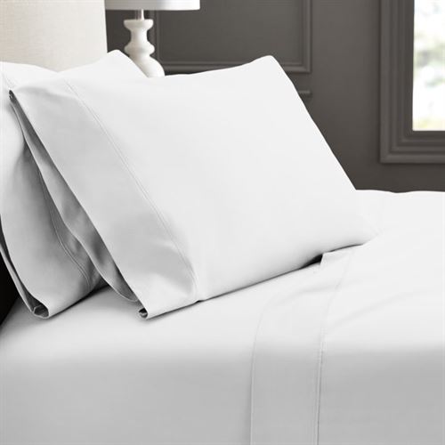 Hotel Style Luxury 600 Thread Count 100% Cotton, Sateen Pillowcases, Queen 1-Pair