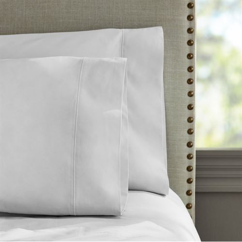Hotel Style Luxury 600 Thread Count 100% Cotton, Sateen Pillowcases, Queen 1-Pair