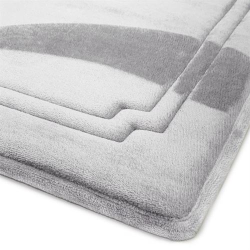 Thick & Plush Bath Rug, Light Grey, Charcoal Infused Memory Foam53x86 cm , Better Homes & Garden