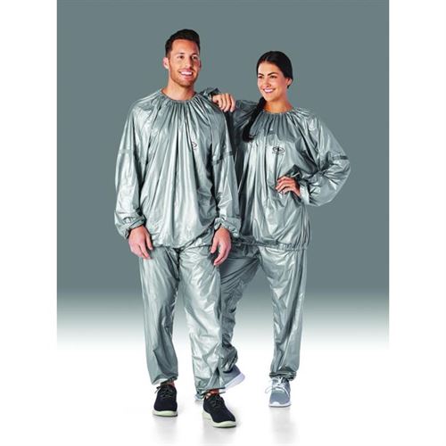 Athletic Works Sauna Suit - L/XL - Reflective Detailing on Sleeves, PVC, Promotes Weight Loss