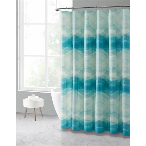 Mainstays Neil PEVA 13-Piece Shower Curtain Bath Set