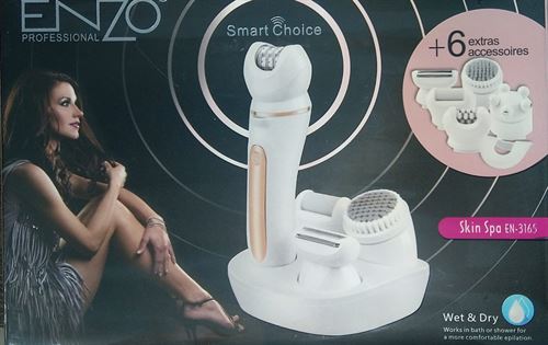 ENZO professional 6in1 epilates more hairs in one stroke skin spa